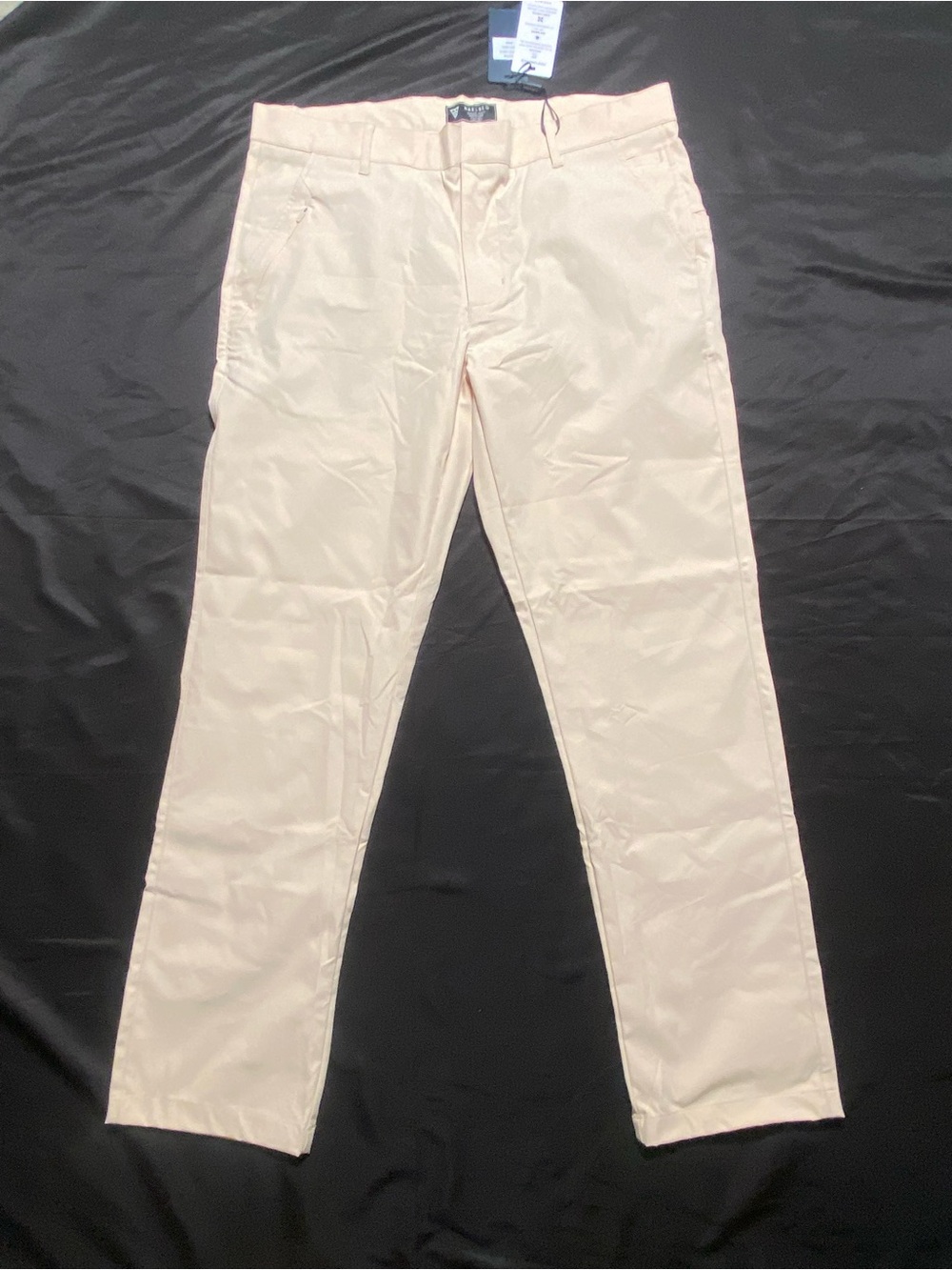 Maelreg Men's Slim Fit Cream Chino Pants no button